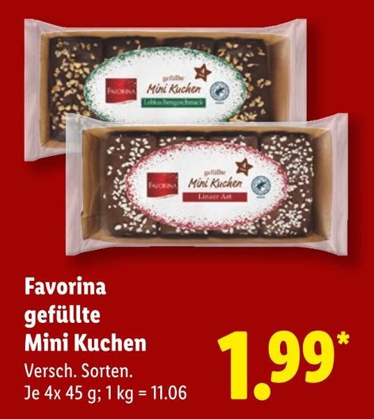 Gefüllte Mini Kuchen Lebkuchen-Gewürz