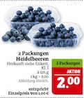 2 Packungen Heidelbeeren im aktuellen Marktkauf Prospekt