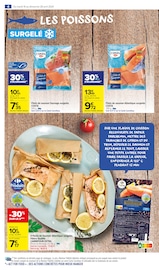 Promos Pavé de saumon surgelé dans le catalogue "Spécial surgelés" de Carrefour Market à la page 6