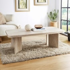Table basse effet travertin - B&M à Nantes Table basse effet travertin en promo chez B&M Nantes à 64,99 €