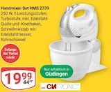Handmixer-Set HMS 2739 von Clatronic für 19,99 € bei GLOBUS im Angebot Handmixer-Set HMS 2739 von Clatronic im aktuellen GLOBUS Prospekt
