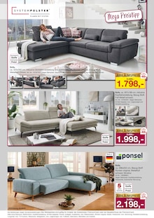 Sofa im Möbel Inhofer Prospekt "ALLES IM GRÜNEN BEREICH" mit 12 Seiten (München)