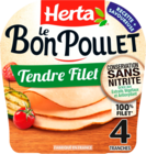 LE BON POULET TENDRE FILET HERTA - HERTA en promo chez Auchan Hypermarché Nice à 1,99 €