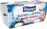 Yaourt à la Grecque sur lit de fruits 2 mûres 2 framboises - Pâturages - Intermarché Super Yaourt à la Grecque sur lit de fruits 2 mûres 2 framboises - Pâturages à 1,40 € dans le catalogue Intermarché Super