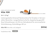 Akku-Heckenschere HSA 100 bei STIHL im Kriftel Prospekt für 399,00 €