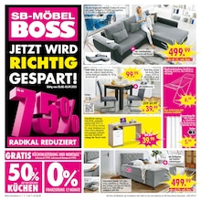 Aktueller SB Möbel Boss Prospekt "JETZT WIRD RICHTIG GESPART!" Seite 1 von 16 Seiten für Berlin