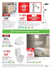 Offre WC dans le catalogue LEROY MERLIN du moment à la page 23