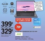 PC portable Chromebook CB515-2H-345H - Acer en promo chez E.Leclerc PC portable Chromebook CB515-2H-345H - Acer dans le catalogue E.Leclerc