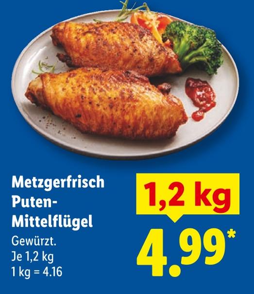 Metzgerfrisch Puten-Mittelflügel