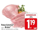 Puten-Schnitzel bei EDEKA im Gundelfingen Prospekt für 1,19 €