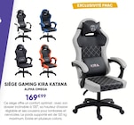 Siège Gaming Katana à Fnac dans Valenciennes Siège Gaming Katana à Fnac dans Valenciennes