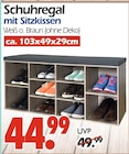 Schuhregal mit Sitzkissen Angebote bei Wreesmann Görlitz für 44,99 €
