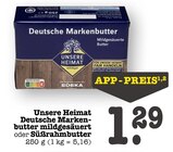 Aktuelle Butter Angebote bei E center in Heidelberg Aktuelles Deutsche Markenbutter mildgesäuert Angebot bei E center in Heidelberg ab 1,29 €