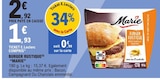 Burger rustique - MARIE à 1,93 € dans le catalogue E.Leclerc