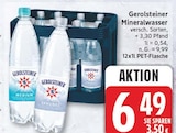 Mineralwasser von Gerolsteiner für 6,49 € bei EDEKA im Angebot Mineralwasser von Gerolsteiner im aktuellen EDEKA Prospekt