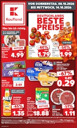 Kaufland Prospekt für Berlin mit 70 Seiten Kaufland Prospekt für Berlin: "Hier bin ich richtig", 70 Seiten, 08.10.2026 - 14.10.2026