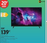 TV 32" 80 CM DLED TECHNOLOGIE - EKLYPS en promo chez Intermarché Hyper Clermont-Ferrand à 139,00 €