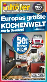 Möbel Inhofer Prospekt "Europas größte Küchenewelt", 12 Seiten, für Ingolstadt, 13.02.2020 - 29.02.2020 Möbel Inhofer Prospekt "Europas größte Küchenewelt", 12 Seiten, für Ingolstadt, 13.02.2020 - 29.02.2020