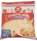 Emmental râpé - CARREFOUR CLASSIC en promo à 7,19 € chez Supermarchés Match Emmental râpé - CARREFOUR CLASSIC dans le catalogue Supermarchés Match