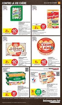 Promotion Camembert dans le prospectus Intermarché Super, valable du 06/10/2026 au 18/10/2026 Promo Camembert dans le catalogue Intermarché Super du moment à la page 19