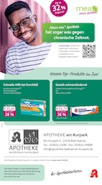 mea - meine apotheke Prospekt für Bad Saarow mit 4 Seiten mea - meine apotheke Prospekt für Bad Saarow: "Unsere Juni-Angebote", 4 Seiten, 01.06.2026 - 30.06.2026
