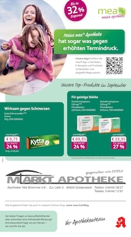 Aktueller mea - meine apotheke Prospekt (Goldenstedt, 4 Seiten zum blättern mea - meine apotheke Prospekt Unsere September-Angebote mit 4 Seiten