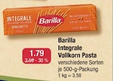 Integrale Vollkorn Pasta von Barilla im aktuellen V-Markt Prospekt für 1,79 €