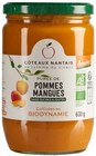 Purée pommes mangues - 630 g - CÔTEAUX NANTAIS dans le catalogue NaturéO