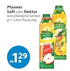 Saft oder Nektar von Pfanner im aktuellen V-Markt Prospekt für 1,29 €