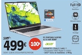 Pc portable aspire al15-44p-r6wf - ACER en promo chez E.Leclerc Saintes à 499,00 €