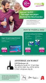 mea - meine apotheke Apotheken Prospekt der aktuellen Woche mit 4 Seiten, gültig von 01.10.2026 bis 31.10.2026, in Olpe und Umgebung Aktueller mea - meine apotheke Apotheken Prospekt in Olpe und Umgebung, "Unsere September-Angebote" mit 4 Seiten, 01.10.2026 - 31.10.2026