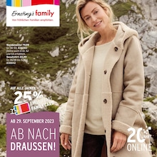 Ernstings family Prospekt "AB NACH DRAUSSEN!" für Pfaffenhofen, 12 Seiten, 29.09.2023 - 08.10.2023