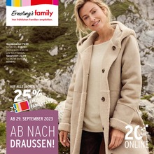 Ernstings family Prospekt "AB NACH DRAUSSEN!" für München, 12 Seiten, 29.09.2023 - 08.10.2023 Ernstings family Prospekt "AB NACH DRAUSSEN!" für München, 12 Seiten, 29.09.2023 - 08.10.2023