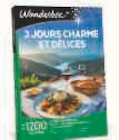 3 jours charme et saveurs - Wonderbox - Super U 3 jours charme et saveurs - Wonderbox à 246,90 € dans le catalogue Super U