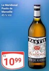 Pastis de Marseille im Angebot bei GLOBUS in Wiesbaden Pastis de Marseille Angebote von Le Meridional bei GLOBUS Wiesbaden für 10,99 €