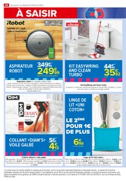 Prix et réduction Aspirateur dans le prospectus Carrefour Market en cours Offre Aspirateur dans le catalogue Carrefour Market du moment à la page 46