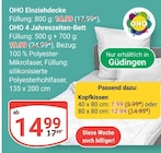 Einziehdecke im Angebot bei GLOBUS in St. Ingbert Einziehdecke Angebote von OHO bei GLOBUS St. Ingbert für 7,99 €