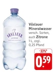 Mineralwasser bei E center im Herrenberg Prospekt für 0,59 €