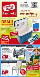 Aktueller Sonderpreis Baumarkt Prospekt mit Kühlbox, "... da, wo die coolen Preise wohnen!", Seite 1