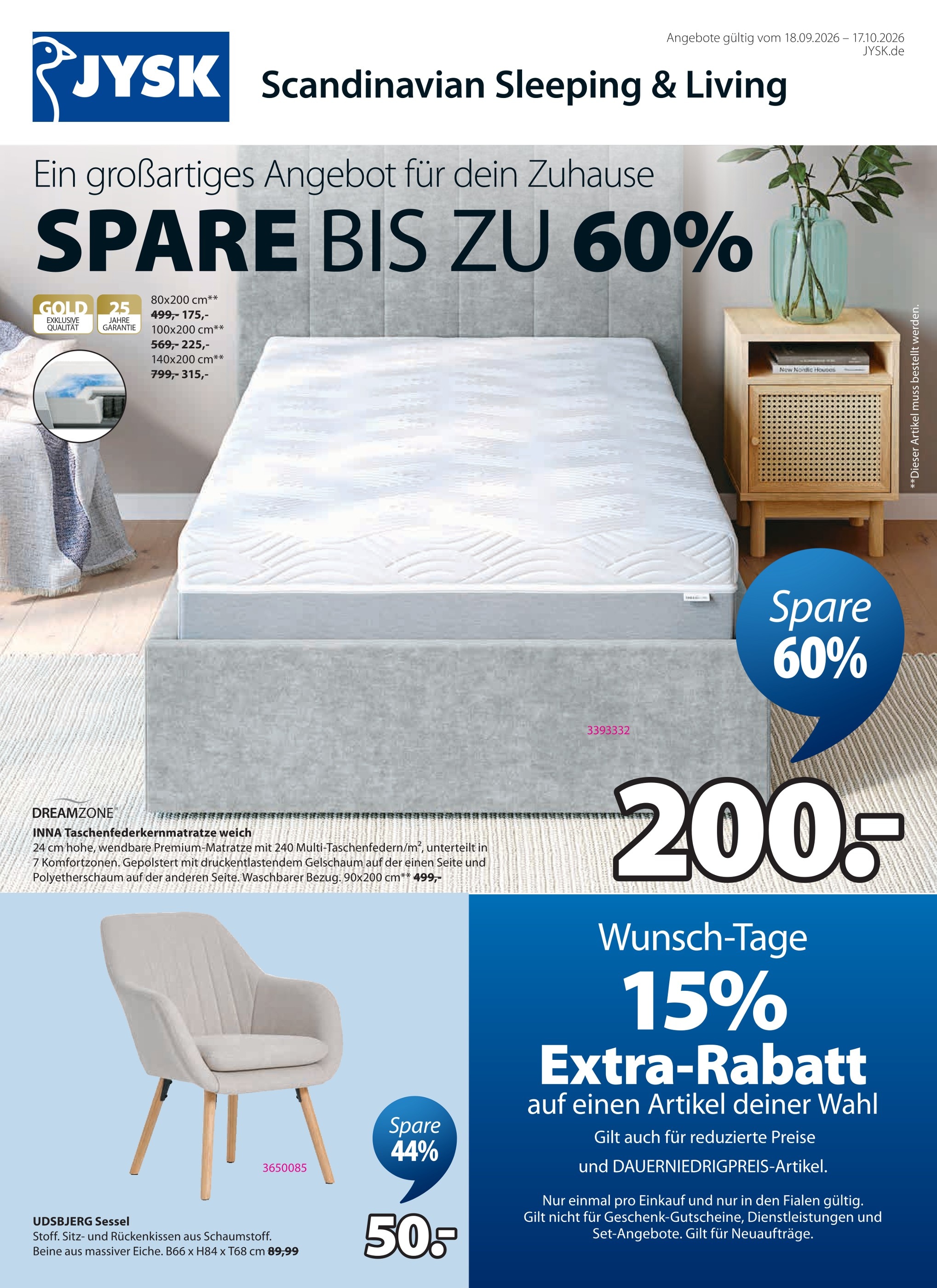 JYSK Bodenkissen: Angebote & Preise im Prospekt vergleichen!