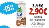 Boisson Riz et Noisette - THE BRIDGE dans le catalogue Naturalia