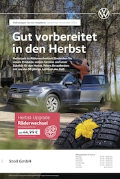 Volkswagen Prospekt "Mit frischen Reifen durch den Herbst" für Bad Säckingen, 1 Seite, 01.09.2024 - 30.11.2024