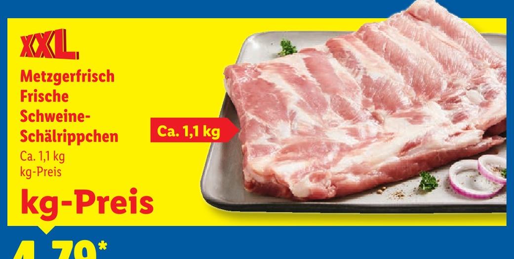 Metzgerfrisch Frische Schweine-Schälrippchen