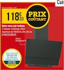 Hotte verre noir inclinée - Bricorama Hotte verre noir inclinée à 118,53 € dans le catalogue Bricorama