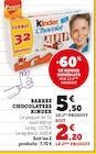 Barres chocolatées - Kinder en promo chez Super U Drancy à 2,20 €