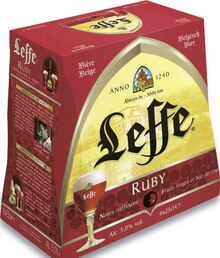Leffe - Leffe dans le catalogue Géant Casino Bière ruby 5% vol. - Leffe à 2,85 € en promo chez Géant Casino