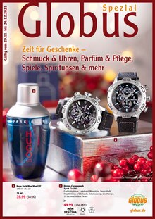 Globus Prospekt für Laufen, Salzach mit 36 Seiten Globus Prospekt für Laufen, Salzach: Zeit für Geschenke, 36 Seiten, 29.11.2021 - 24.12.2021