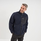 Veste effet sherpa zippée 3 poches bleu foncé homme à 19,99 € dans le catalogue La Halle