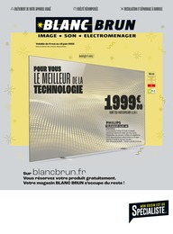 Catalogue Blanc Brun à Thiais, avec 8 pages Prospectus Blanc Brun à Thiais, "Pour vous le meilleur de la technologie", 8 pages, 09/05/2022 - 18/06/2022