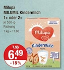 MILUMIL Kindermilch im V-Markt Prospekt MILUMIL Kindermilch von Milupa im aktuellen V-Markt Prospekt für 6,49 €